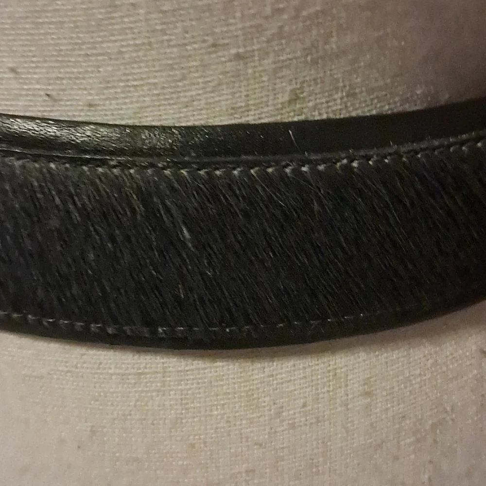 Women CARLISLE Black Genuine Leather Belt Size XL